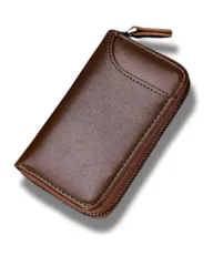 キーケース メンズ 本革 カード入れ付 ６連 鍵ケース 車 スマートキー対応 大容量 (ブラウン(ストラップ付き)) [ブラウン(ストラップ付き)]