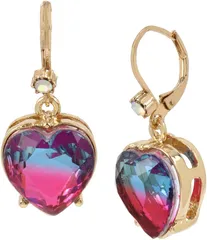 ベッツィジョンソン レディース アクセサリー ピアス・イヤリング Betsey Johnson Ombre Stone Heart Drop Earrings Multicolor マルチカラーのサムネイル