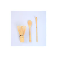 Yoseka 茶筅 百本立・茶杓・茶さじ お抹茶 茶せん3セット 竹製 抹茶 粉末 泡立て器 茶道具（3点セット） 0