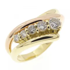 K18YG/K18PG ダイヤモンド リング 0.30CT