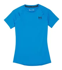 アンダーアーマー レディース トップス Tシャツ 半袖 Under Armour Womens HeatGear Compression ShortSleeve TShirt Blue Atlanti