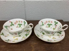 WEDGWOOD ウエッジウッド 【ワイルドストロベリー】 カップ＆ソーサー2客