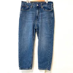 (^w^)b H&M エイチアンドエム tapered regular fit コットン ストレッチ デニム パンツ ジーンズ ジーパン ヒゲ加工 アメカジ ストリート カジュアル インディゴブルー メンズ W33
