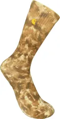 カーハート メンズ アンダーウェア 靴下 Carharttie Dye Crew Socks Khaki カーキのサムネイル