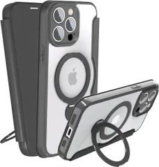 iPhone 14 Pro Max 用 ケース 手帳型 カード収納 背面クリア