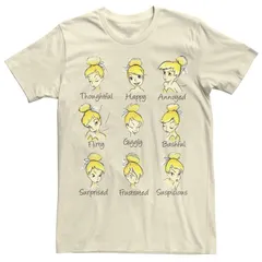 ディズニー メンズ トップス Tシャツ Disneys Peter Pan Tinkerbell Emotionsketch Mens Tee Natural