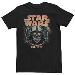 アニメキャラクター メンズ トップス Tシャツ Licensed Character Menstar Wars Vader Dark Helm Tee Black ブラック