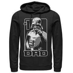 スター ウォーズ メンズ アウター パーカー・スウェット Menstar Warstill Number One Fathers Day Hoodie Black ブラックのサムネイル