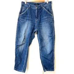 日本製◎ (^w^)b Johnbull ジョンブル コットン ストレッチ デニム パンツ ジーンズ ジーパン ウォッシュ加工 アンクル丈 爽やか ストリート カジュアル インディゴブルー メンズ サイズ S