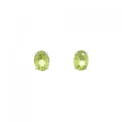 K18WG ペリドット ピアス 2.40CT