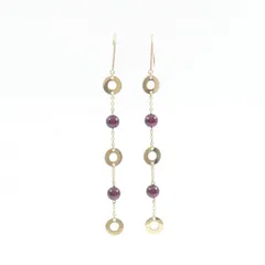 K18YG ガーネット ピアス