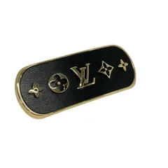 LOUIS VUITTON(ルイヴィトン) バレッタ美品  - M00564 レザー ゴールド×黒のサムネイル