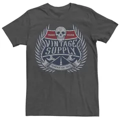 アニメキャラクター メンズ トップス Tシャツ ヴィンテージ グラフィック Licensed Character Mens Highway Vintage Supply Graphic Tee Charcoal Heather チャコール