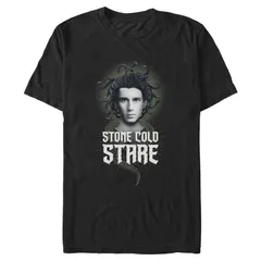 アニメキャラクター メンズ トップス Tシャツ グラフィック Licensed Character Mens Wednesday Stone Cold Stare Graphic Tee Black ブラック