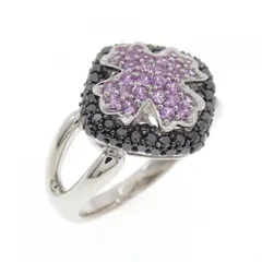 K18WG/K18BG サファイヤ リング 0.40CT