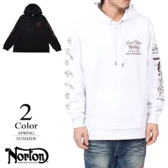 【セール】ノートン パーカー〔ブロンズ刺繍〕 【M/L寸：メンズ】ノートン NORTON トレーナー メンズ【NORTON】【バイカー】【ライダー】【イギリス】【春夏新作】 251n1301のサムネイル