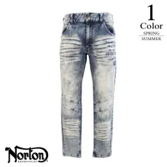 ノートン ストレッチスリムケミカルMAXデニムパンツ 261n1801 【M/L/XL寸：メンズ】NORTON パンツ メンズ【バイカー】【ライダー】【イギリス】【2026春夏】のサムネイル