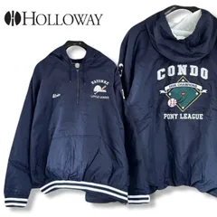 【2XL】Holloway 00s ナイロン プルオーバー 2008 PONY LEAGUE ネイビー ヴィンテージ アノラック ハーフジップ ホロウェイ