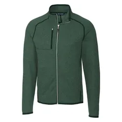 カッターアンドバック メンズ アウター ジャケット・ブルゾン セーター ニット Cutter Buck Mainsail SweaterKnit Mens Full Zip Jacket Hunter Heather ヘザー