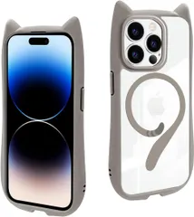 iPhone 14 Pro Max ケース 専用 猫耳 mimi MagSafe