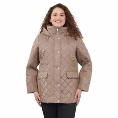 ロンドンフォグ レディース アウター ジャケット・ブルゾン プラスサイズ キルティング Plusize London Fog Quilted Jacketruffleのサムネイル
