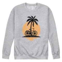アニメキャラクター メンズ トップス Tシャツ スウェット フリース Licensed Character Mensunset Palm Tree Bike Fleece Sweatshirt Gray グレー
