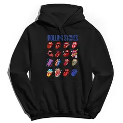アニメキャラクター メンズ トップス Tシャツ パーカー Licensed Character Mens Rolling Stones Lonesomevolution Hoodie Black ブラック