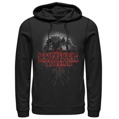 애니메이션 캐릭터 맨즈 탑스 T셔츠 로고 파커 Licensed Character Mens Netflix Stranger Things Demogorgon Glow Logo