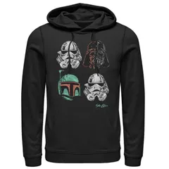 スター ウォーズ メンズ トップス Tシャツ パーカー グラフィック Menstar Wars Marker Baddies Graphic Hoodie Black ブラック