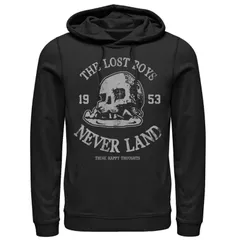 ディズニー メンズ トップス Tシャツ パーカー Mens Disneys Peter Pan The Lost Boys Never Land Pullover Hoodie Black ブラックのサムネイル
