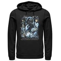アニメキャラクター メンズ トップス Tシャツ パーカー Licensed Character Menstar Wars Galaxy Of Stars Hoodie Black ブラック