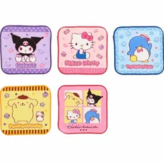 サンリオキャラクター　ミニタオル５組セット　タオルハンカチ