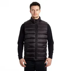 エクセルド メンズ アウター ジャケット・ブルゾン ベスト Mens Excelled Insulated Puffer Vest Black ブラック