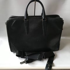 ✨良品✨ SHIPS シップス レザー ビジネスバッグ 黒 シボ革 A4収納可