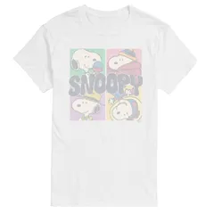 アニメキャラクター メンズ トップス Tシャツ トール グラフィック Licensed Character Big Tall Peanutsnoopy Gridistressed Graphic Tee White ホワイト