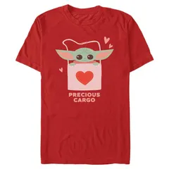 スター ウォーズ メンズ トップス Tシャツ グラフィック Menstar Wars The Child Precious Cargo Short Sleeve Graphic Tee Red レッド