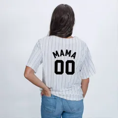 Simply Sage Market レディース トップス Tシャツ ジャージー Simply Sage Market Mama Jersey Heart Womenstriped Baseball