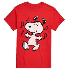 アニメキャラクター メンズ トップス Tシャツ トール グラフィック Licensed Character Big Tall Peanutsnoopy Dancingraphic Tee Red レッド
