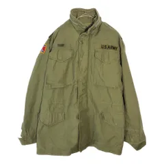 60年代 米軍実物 U.S.ARMY M-65 フィールドジャケット 2nd ヴィンテージ ミリタリー オリーブ(メンズ S相当)中古 古着 X4865