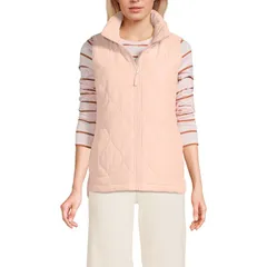 ランズエンド レディース アウター ジャケット・ブルゾン プチ ベスト Petite Lands End FeatherFree Onion Insulated Vest Soft Mineral Bのサムネイル