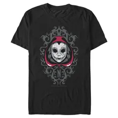 アニメキャラクター メンズ トップス Tシャツ グラフィック Licensed Character Mens Wednesday Creepy Mask Graphic Tee Black ブラック