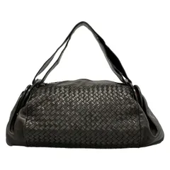 BOTTEGA VENETA(ボッテガヴェネタ) ボストンバッグ イントレチャート ダークブラウン サイドがま口/LIMITED EDITION レザー