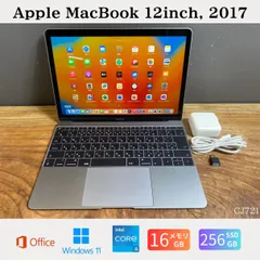 Apple MacBook（12インチ, 2017）/ Core i5 / メモリ16GB / SSD256GB / Office2024 /カスタムモデル/上位互換 2026年最新】macbook 12インチ 2017 16gbの人気アイテム - メルカリ