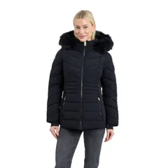 ロンドンフォグ レディース アウター ジャケット・ブルゾン コート Womens London Fog Short Puffer Coat Black ブラックのサムネイル