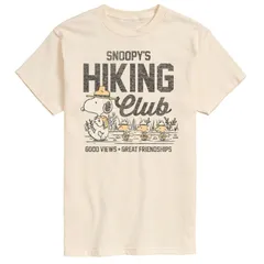 アニメキャラクター メンズ トップス Tシャツ ヴィンテージ トール グラフィック Licensed Character Big Tall Peanutsnoopys Hiking Club Vintage Graphic Tee Cream クリーム