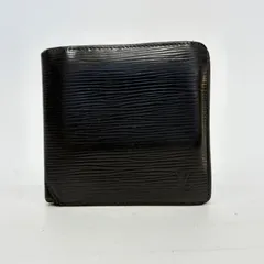 3793 LOUIS VUITTON ルイヴィトン エピ ブラック 二つ折り財布 ポルトフォイユ マルコ