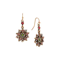 1928 レディース アクセサリー ピアス・イヤリング 1928 GoldTone Flower Drop Wirearrings Multi マルチカラー