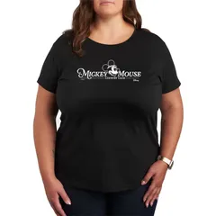 ディズニー レディース トップス Tシャツ プラスサイズ グラフィック Plusize Disneys Mickey Mouse Country Club Graphic Tee Black ブラック