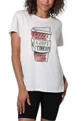 アニメキャラクター レディース トップス Tシャツ グラフィック Licensed Character Juniors Gilmore Girls Coffee Please Graphic Tee White ホワイト