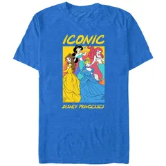 ディズニー メンズ トップス Tシャツ トール グラフィック Disney Princess Iconic Big Tall Graphic Tee Royal Heather ヘザー